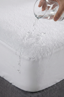 %100 Pamuk Fitted Sıvı Geçirmez Yatak Alezi Beyaz