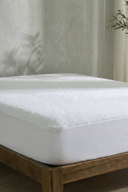 %50 Pamuk %50 Polyester Fitted Sıvı Geçirmez Yatak Alezi Beyaz