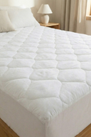 Kapitoneli Sıvı Geçirmez Fitted Alez Beyaz