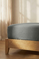 Pamuklu Lastikli Çarşaf Koyu Gri