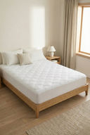 Kapitoneli Sıvı Geçirmez Fitted Alez Beyaz