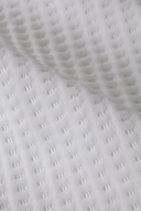 Bambu 3D Tasarım Fitted Jakarlı Örme Sıvı Geçirmez Yatak Alezi Beyaz