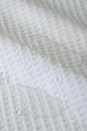Bambu 3D Tasarım Fitted Jakarlı Örme Sıvı Geçirmez Yatak Alezi Beyaz